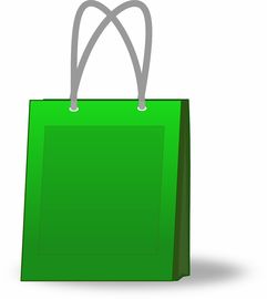 袋,店,購物,大巴扎,商城,材料,綠色